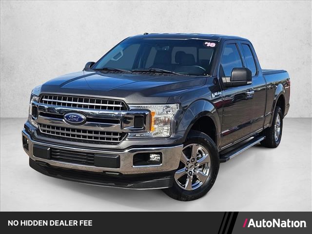 Gray (Magnetic Metallic) 2018 Ford F-150 XLT SuperCab RWD Pickup Truck 4X2 Automatic