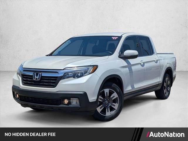 White 2017 Honda Ridgeline RTL-T Pickup Truck Front-Wheel Drive 6-Speed Automatic
