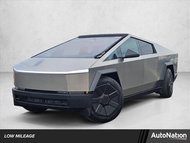 Gray (Stainless Steel [S) 2024 Tesla Cybertruck Cyberbeast Crew Cab AWD Pickup Truck All-Wheel Drive Automatic