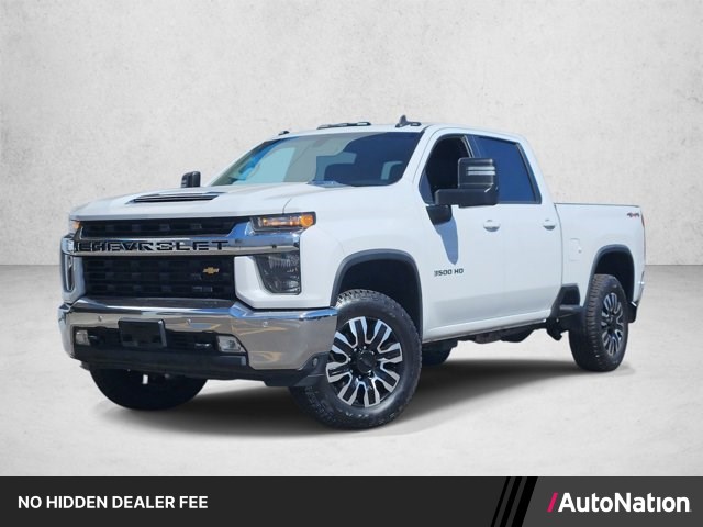 Summit White 2020 Chevrolet Silverado 3500HD LT Crew Cab 4WD Pickup Truck Four-Wheel Drive Automatic