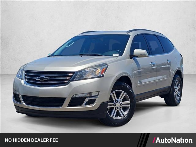 Champagne Silver Metallic 2017 Chevrolet Traverse SUV / Crossover Front-Wheel Drive 6-Speed Automatic