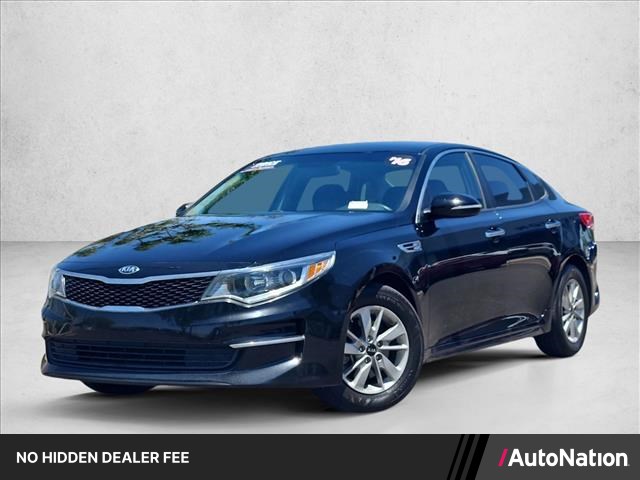 Ebony Black 2016 Kia Optima Sedan Front-Wheel Drive Automatic