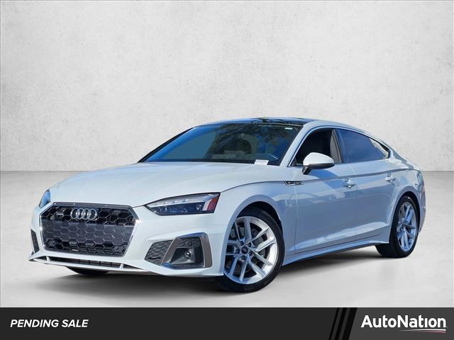 Glacier White Metallic 2024 Audi A5 Sportback quattro Premium S Line 45 TFSI AWD Sedan All-Wheel Drive Automatic
