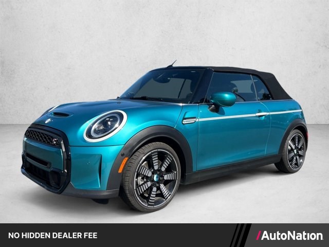 Island Blue Metallic 2024 MINI Cooper Convertible Front-Wheel Drive Automatic