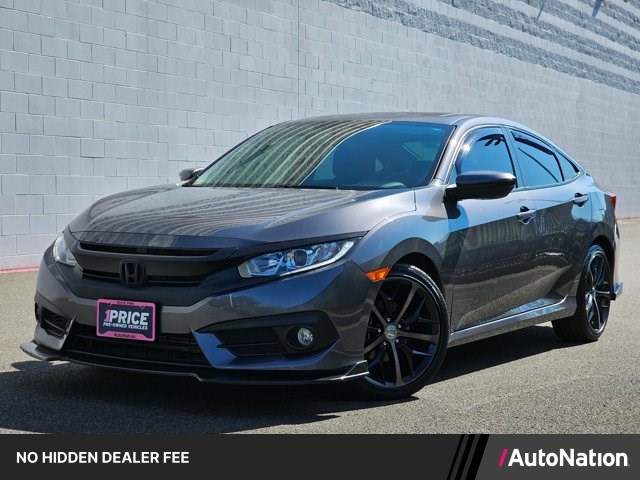 Crystal Black Pearl 2017 Honda Civic Sedan Front-Wheel Drive Automatic