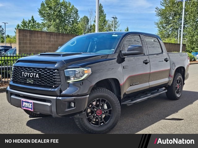 Midnight Black Metallic 2019 Toyota Tundra TRD Pro CrewMax 5.7L 4WD Pickup Truck Four-Wheel Drive Automatic
