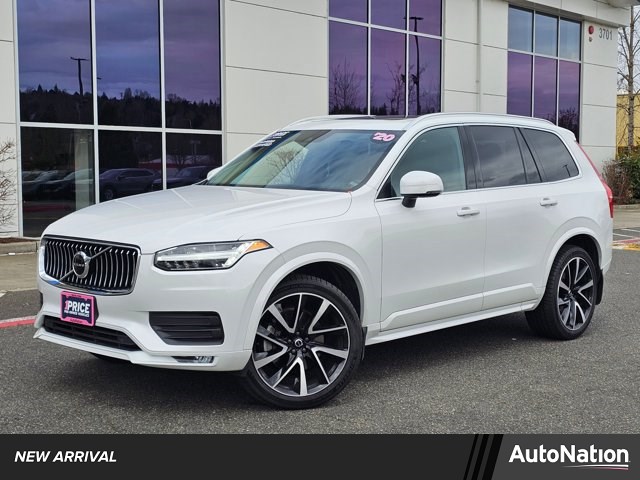 Crystal White Metallic 2020 Volvo XC90 T6 Momentum 6-Passenger AWD SUV / Crossover All-Wheel Drive Automatic