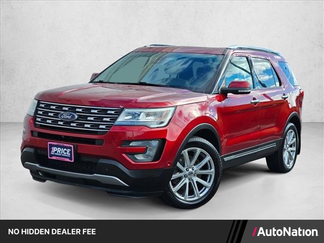 Ruby Red Metallic Tinted Clearcoat 2017 Ford Explorer SUV / Crossover All-Wheel Drive 6-Speed Automatic
