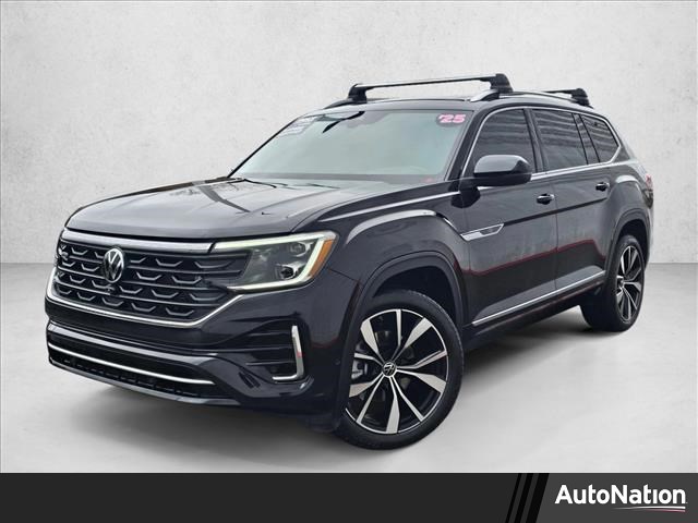 Deep Black Pearl 2025 Volkswagen Atlas SEL Premium R-Line 4Motion SUV / Crossover All-Wheel Drive 8-Speed Automatic