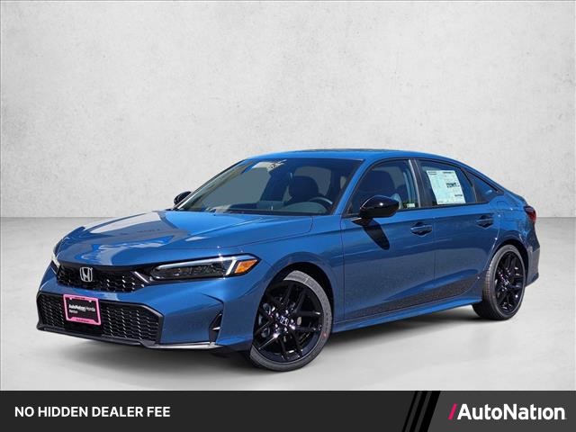 Blue Lagoon Pearl 2026 Honda Civic Sport FWD Sedan Front-Wheel Drive Continuously Variable Transmission