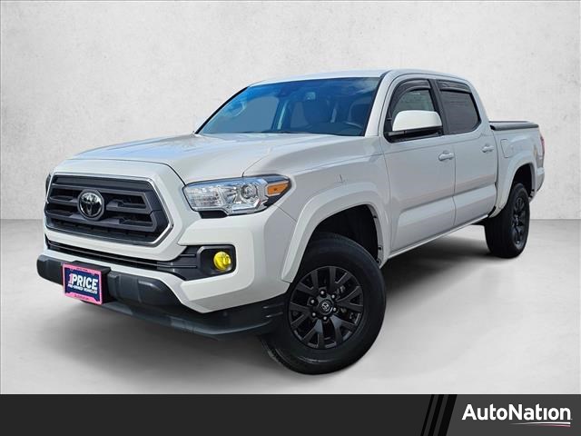 White 2022 Toyota Tacoma SR5 V6 Double Cab RWD Pickup Truck 4X2 Automatic