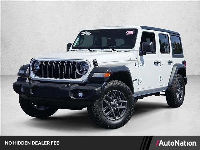 Bright White Clearcoat 2026 Jeep Wrangler SUV / Crossover Four-Wheel Drive 8-Speed Automatic