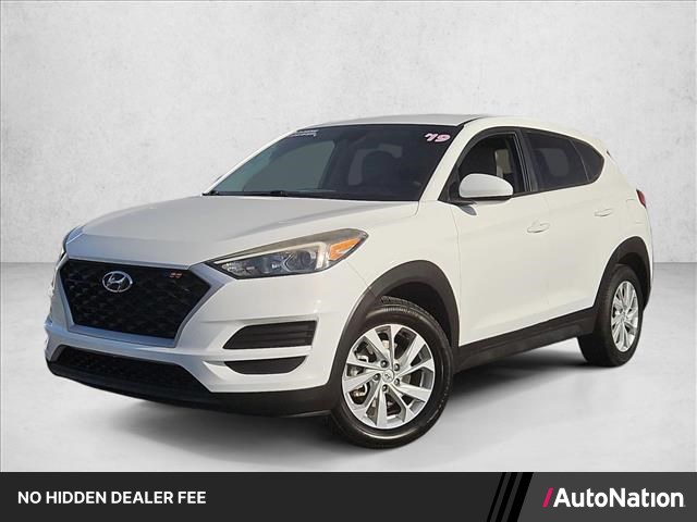 Dazzling White 2019 Hyundai Tucson SUV / Crossover Front-Wheel Drive Automatic