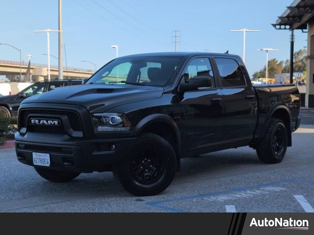 Black 2018 RAM 1500 Rebel Crew Cab 4WD Pickup Truck Four-Wheel Drive 8-Speed Automatic