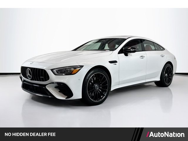 Manufaktur Moonlight White Metallic 2026 Mercedes-Benz AMG GT Coupe All-Wheel Drive Automatic