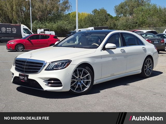 Designo Diamond White 2019 Mercedes-Benz S-Class Sedan Rear-Wheel Drive Automatic