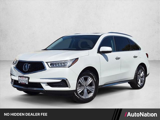Gray (Platinum White Pea) 2020 Acura MDX SUV / Crossover Front-Wheel Drive Automatic