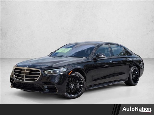 Obsidian Black Metallic 2025 Mercedes-Benz S-Class S 580 4MATIC Sedan All-Wheel Drive Automatic