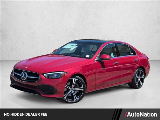 Manufaktur Patagonia Red Metallic 2025 Mercedes-Benz C-Class Sedan All-Wheel Drive Automatic