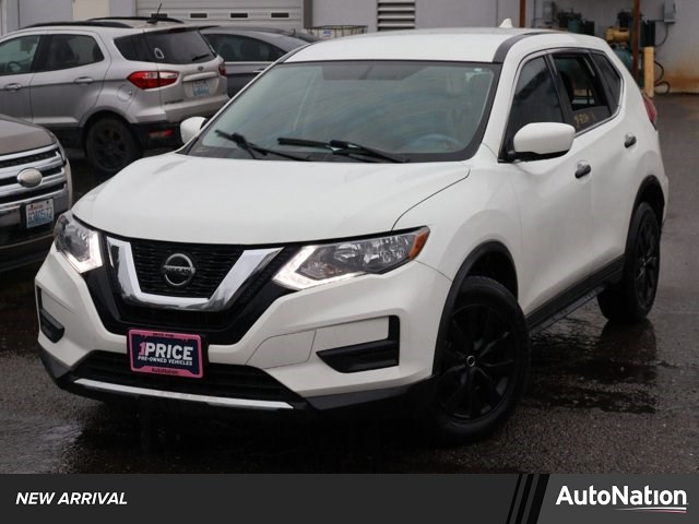 Glacier White 2018 Nissan Rogue S AWD SUV / Crossover All-Wheel Drive Automatic