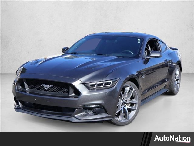 Gray (Magnetic Metallic) 2016 Ford Mustang GT Premium Coupe RWD Coupe Rear-Wheel Drive 6-Speed Automatic