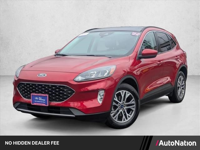 Rapid Red Metallic Tinted Clearcoat 2022 Ford Escape SUV / Crossover All-Wheel Drive 8-Speed Automatic