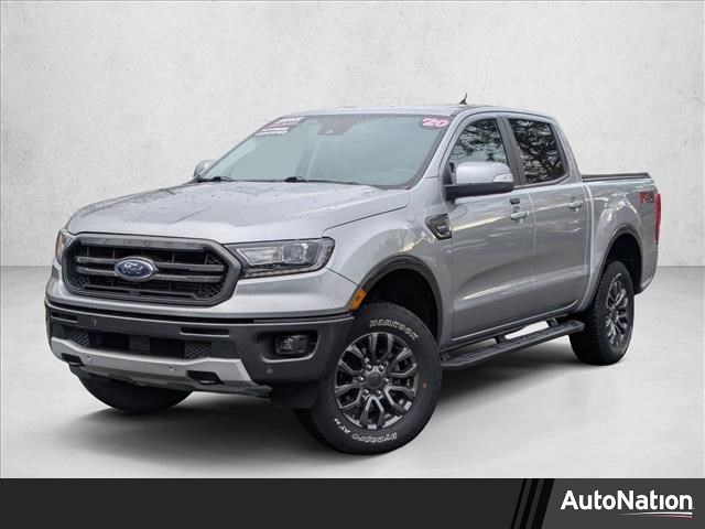 Iconic Silver Metallic 2020 Ford Ranger Lariat SuperCrew 4WD Pickup Truck Four-Wheel Drive Automatic