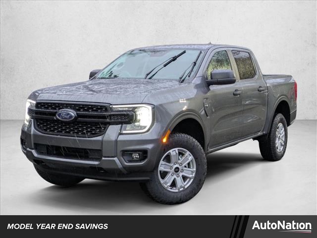 Carbonized Gray Metallic 2025 Ford Ranger XL SuperCrew 4WD Pickup Truck Four-Wheel Drive Automatic