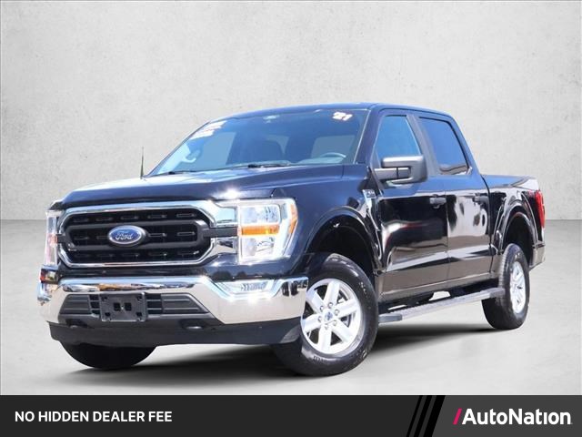 Agate Black Metallic 2021 Ford F-150 Pickup Truck Four-Wheel Drive Automatic