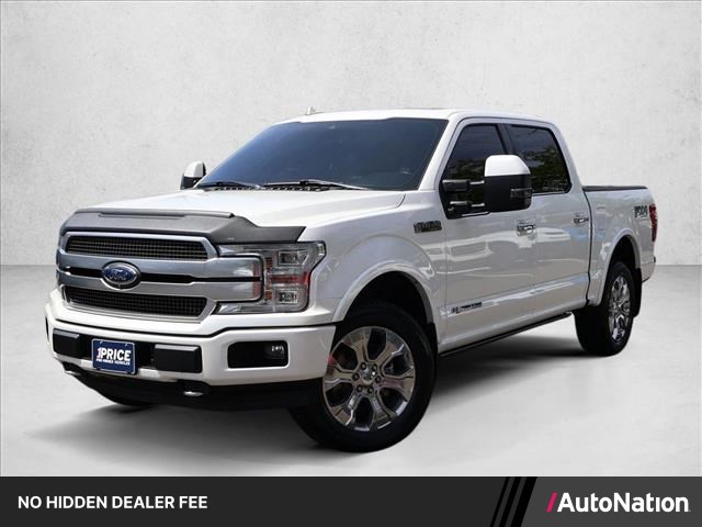 White Platinum Metallic Tri-Coat 2018 Ford F-150 Platinum SuperCrew 4WD Pickup Truck Four-Wheel Drive Automatic