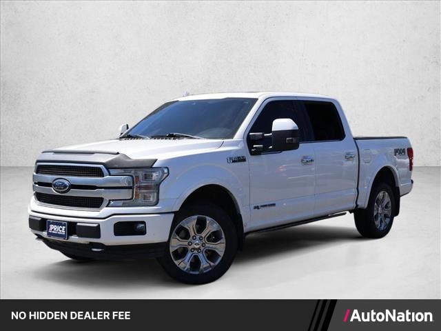 White Platinum Metallic Tri-Coat 2018 Ford F-150 Platinum SuperCrew 4WD Pickup Truck Four-Wheel Drive Automatic