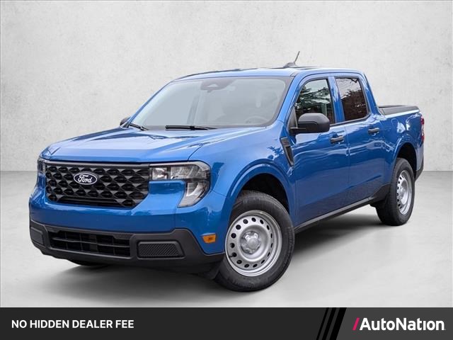 Velocity Blue 2025 Ford Maverick XL SuperCrew AWD Pickup Truck All-Wheel Drive Continuously Variable Transmission