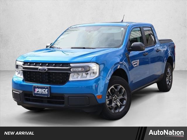 Velocity Blue Metallic 2022 Ford Maverick XLT SuperCrew FWD Pickup Truck Front-Wheel Drive Automatic