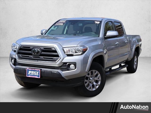 Silver Sky Metallic 2018 Toyota Tacoma SR5 V6 Double Cab LB 4WD Pickup Truck Four-Wheel Drive Automatic