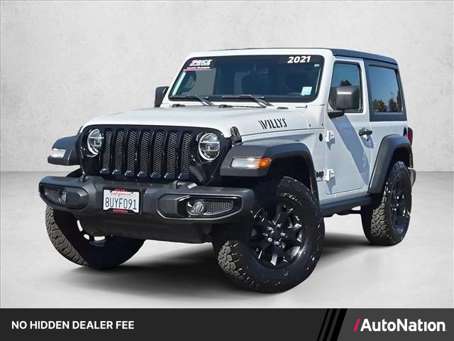 Bright White Clearcoat 2021 Jeep Wrangler SUV / Crossover Four-Wheel Drive 8-Speed Automatic