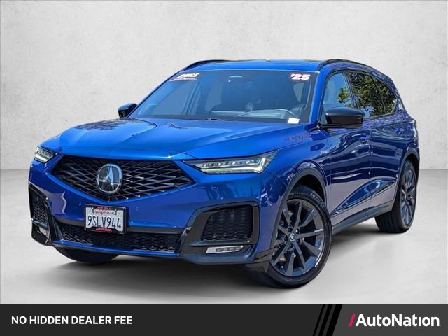 Blue 2025 Acura MDX SH-AWD with A-SPEC Package SUV / Crossover All-Wheel Drive Automatic