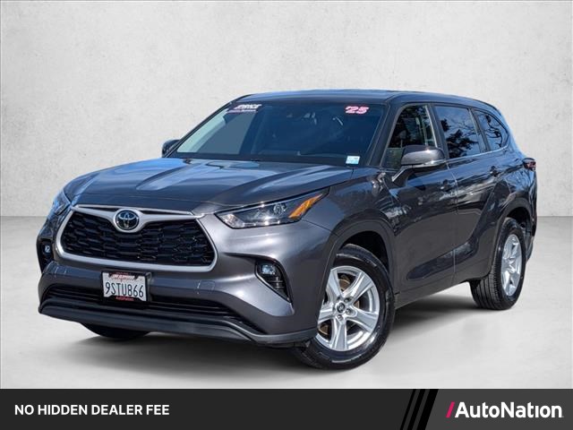 Magnetic Gray Metallic 2025 Toyota Highlander LE FWD SUV / Crossover Front-Wheel Drive Automatic