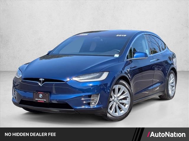 Blue 2018 Tesla Model X 100D AWD SUV / Crossover All-Wheel Drive Automatic