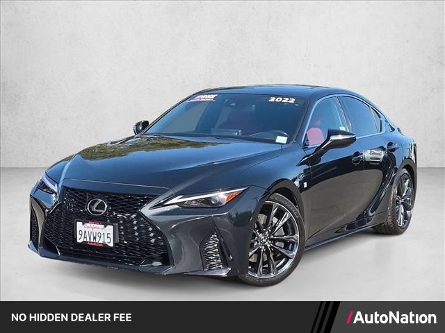 Black (Caviar) 2022 Lexus IS Sedan Rear-Wheel Drive Automatic