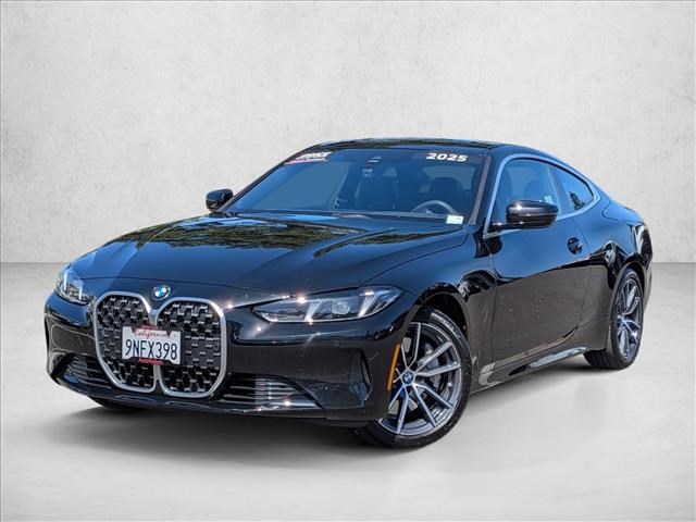 Black Sapphire Metallic 2025 BMW 4 Series 430i Coupe RWD Coupe Rear-Wheel Drive Automatic