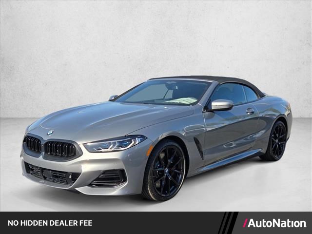 Gray (Skyscraper Grey Metallic) 2026 BMW 8 Series Convertible Rear-Wheel Drive Automatic