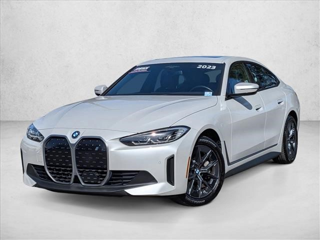 Mineral White Metallic 2023 BMW i4 eDrive35 Gran Coupe FWD Sedan Rear-Wheel Drive Automatic