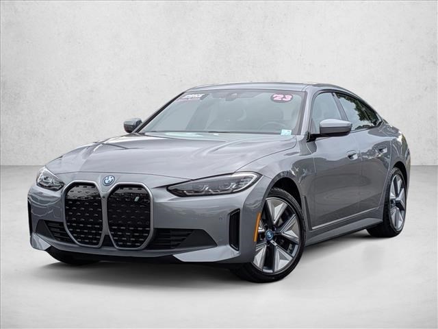 Gray (Skyscraper Grey Metallic) 2023 BMW i4 eDrive35 Gran Coupe FWD Sedan Rear-Wheel Drive Automatic