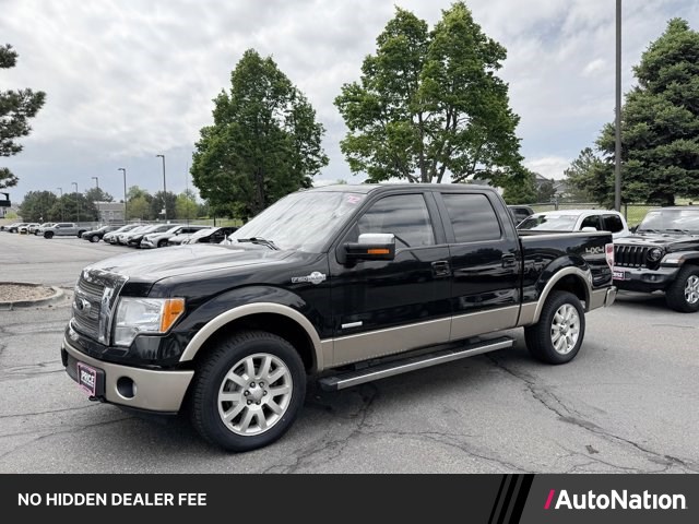 Tuxedo Black Metallic 2012 Ford F-150 King Ranch SuperCrew 4WD Pickup Truck Four-Wheel Drive 6-Speed Automatic