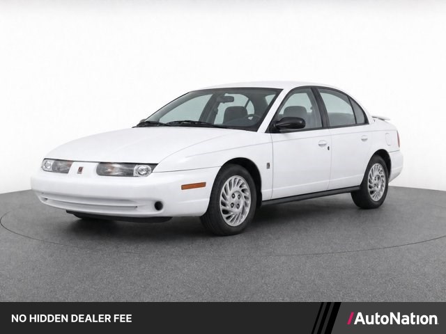 White 1999 Saturn S-Series Sedan Front-Wheel Drive Automatic