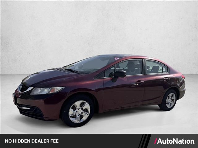 Red (Crimson Pearl) 2013 Honda Civic LX Sedan Front-Wheel Drive 5-Speed Automatic