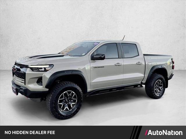 Sand Dune Metallic 2023 Chevrolet Colorado ZR2 Crew Cab 4WD Pickup Truck Four-Wheel Drive 8-Speed Automatic