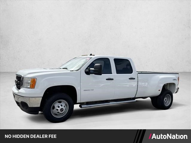 Summit White 2014 GMC Sierra 3500HD Work Truck Crew Cab 4WD Pickup Truck Four-Wheel Drive 6-Speed Automatic