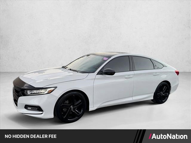 Platinum White Pearl 2018 Honda Accord Sedan Front-Wheel Drive Automatic