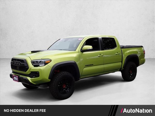 Green (Electric Lime Metallic) 2022 Toyota Tacoma Pickup Truck Four-Wheel Drive Automatic